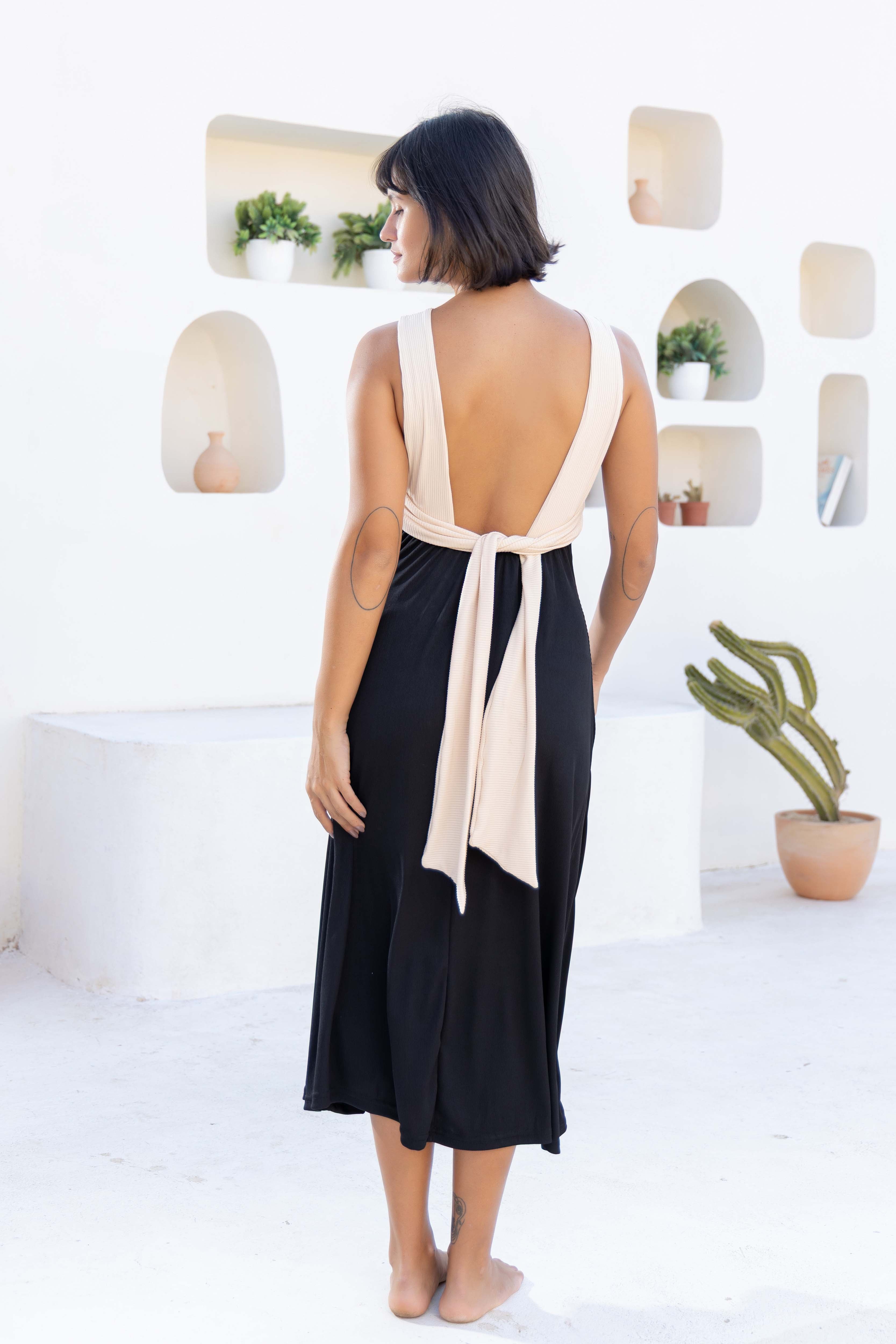Crisscross Strap Maxi Dress
