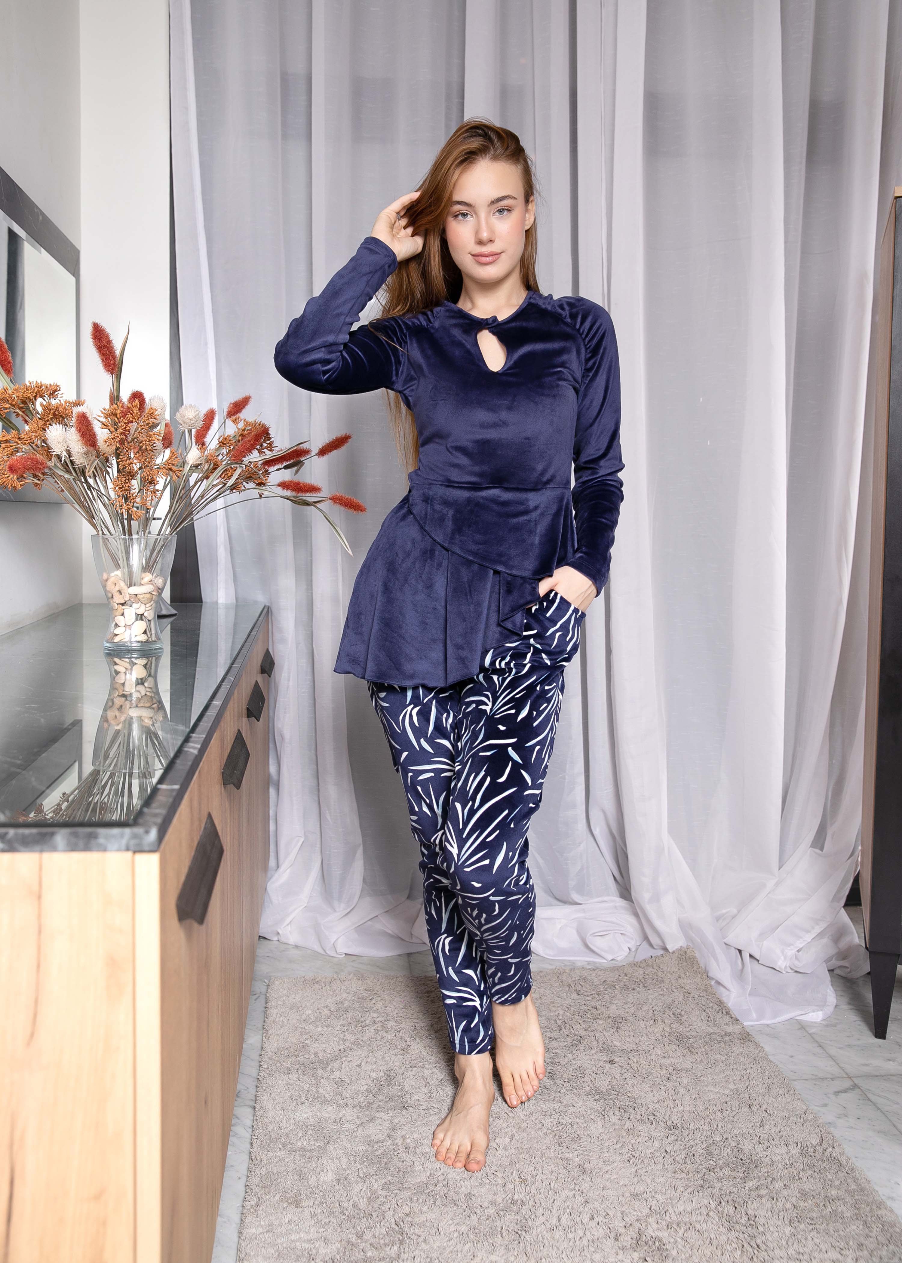 2 PCS VELVET PJ