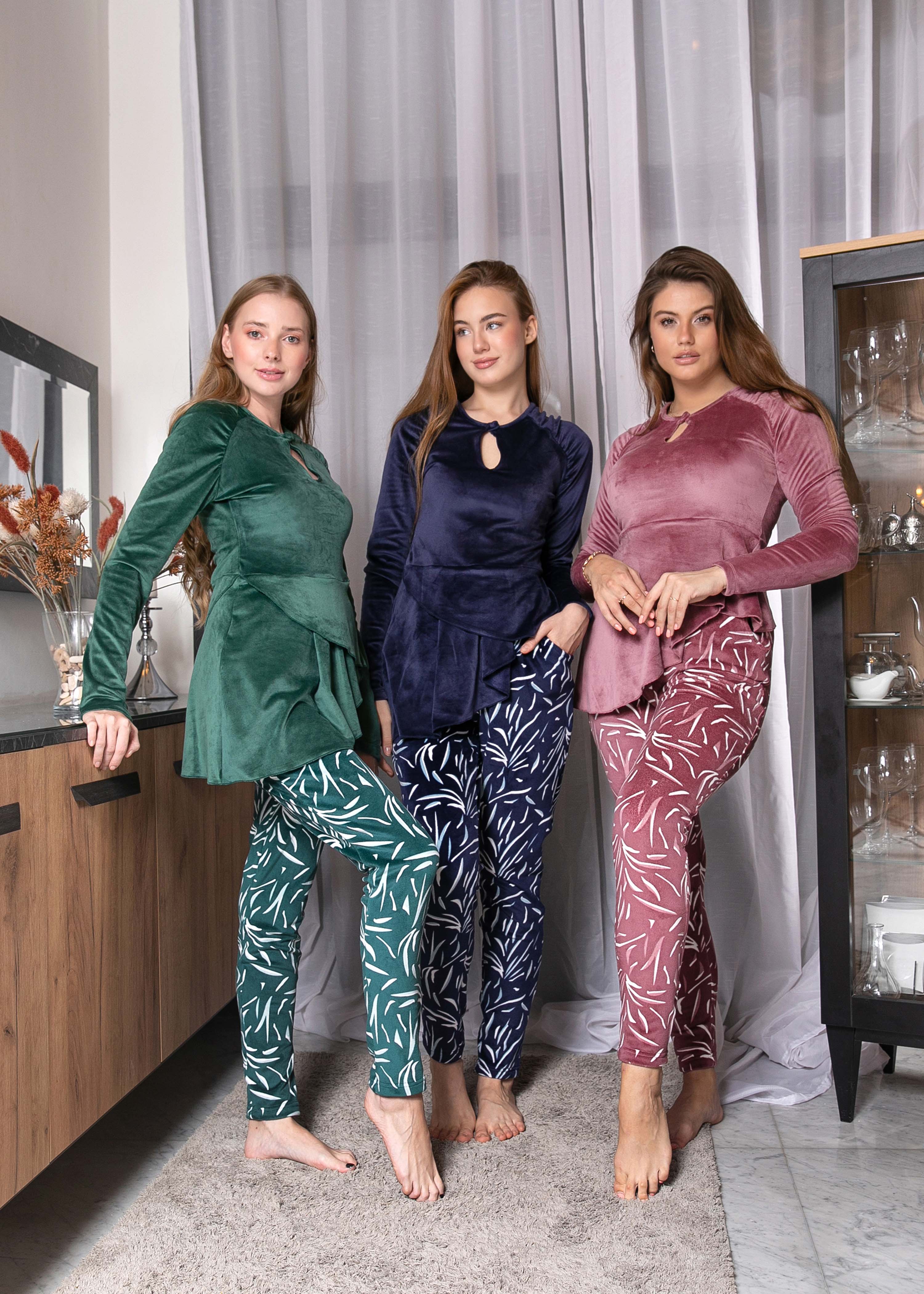 2 PCS VELVET PJ