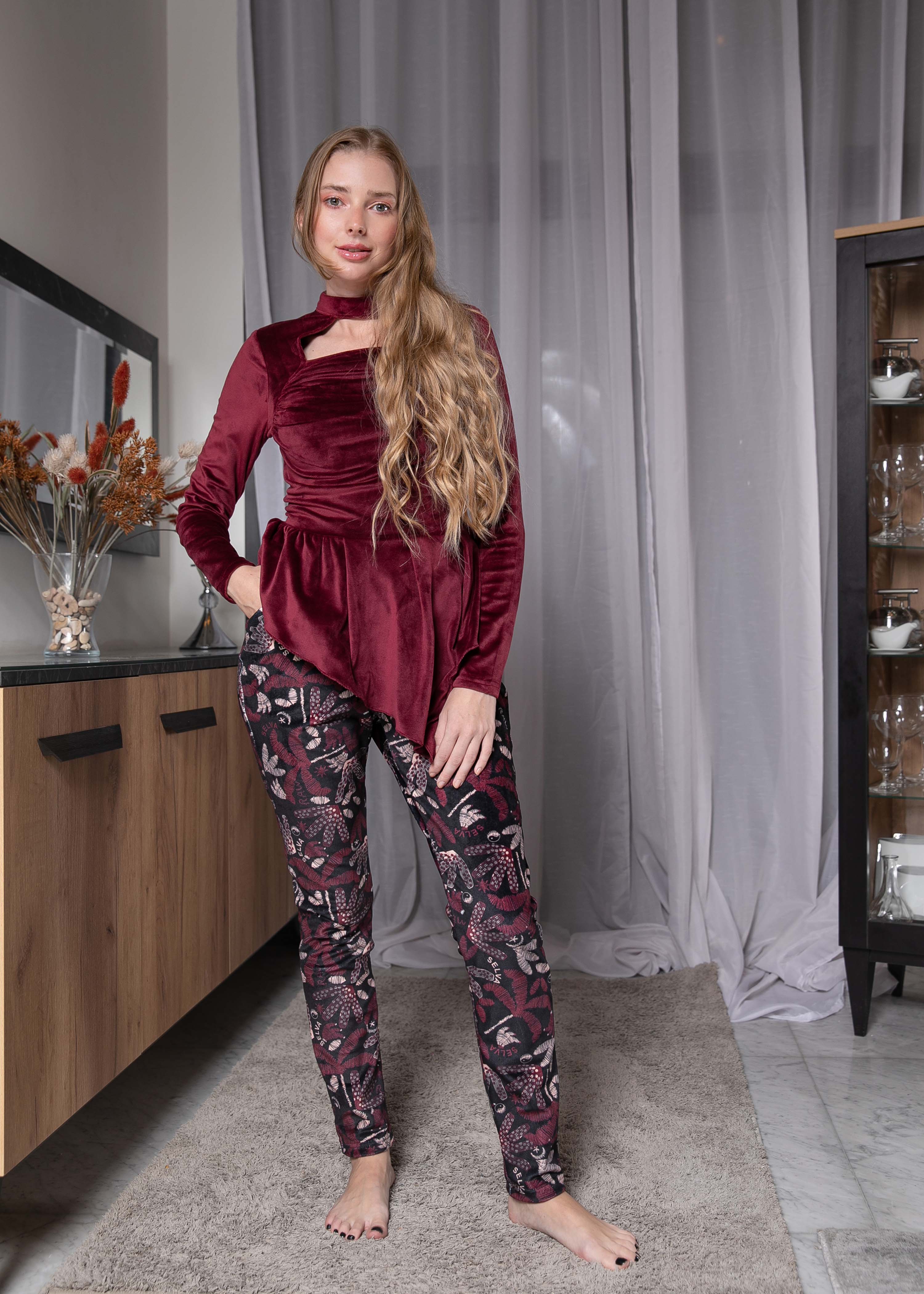 2 PCS VELVET PJ