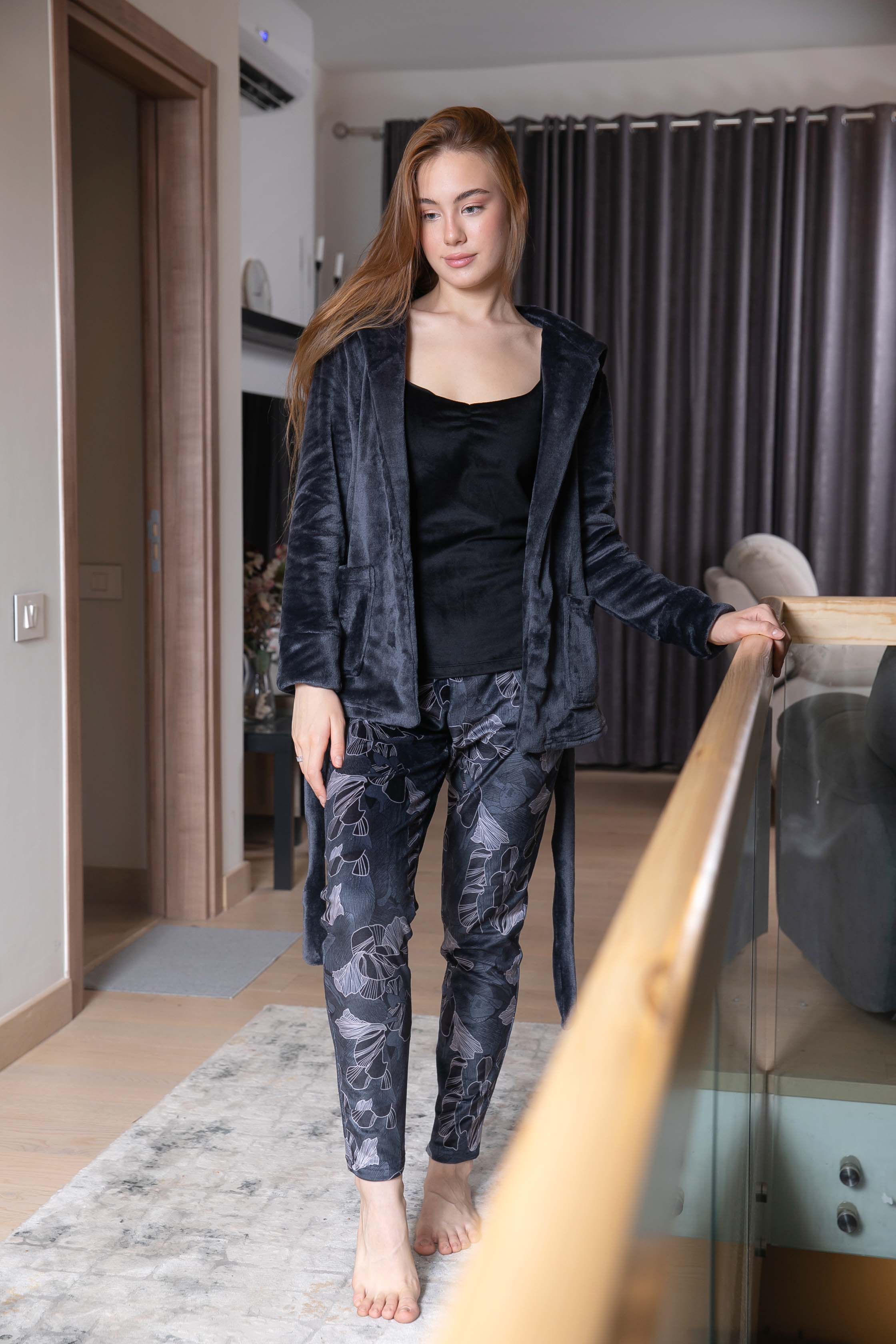 3 PCS VELVET PJ
