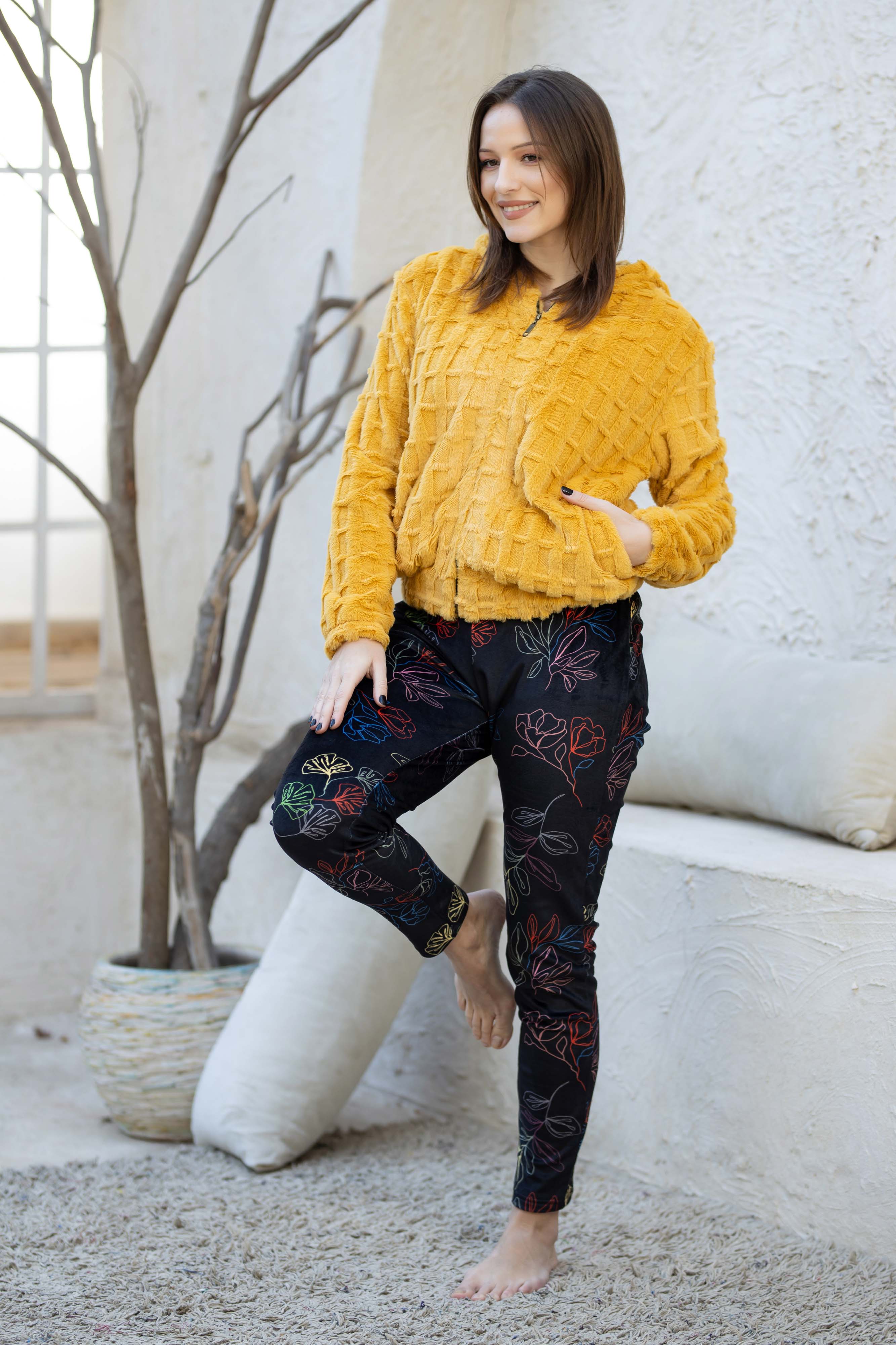 3 قطع بيجامة فرو