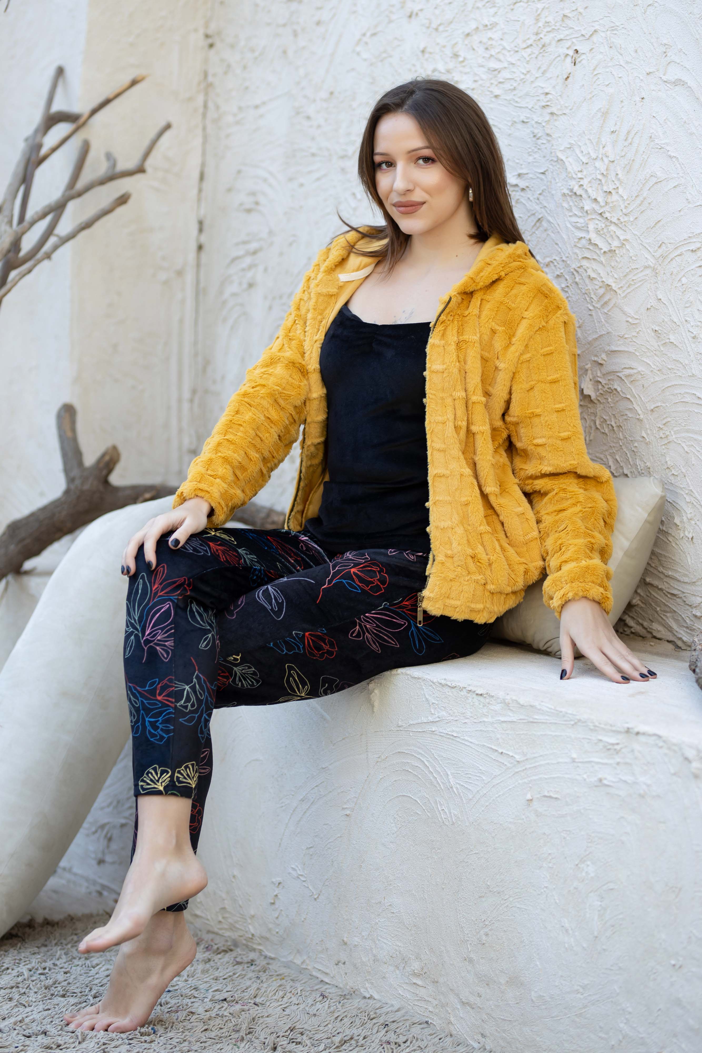 3 قطع بيجامة فرو