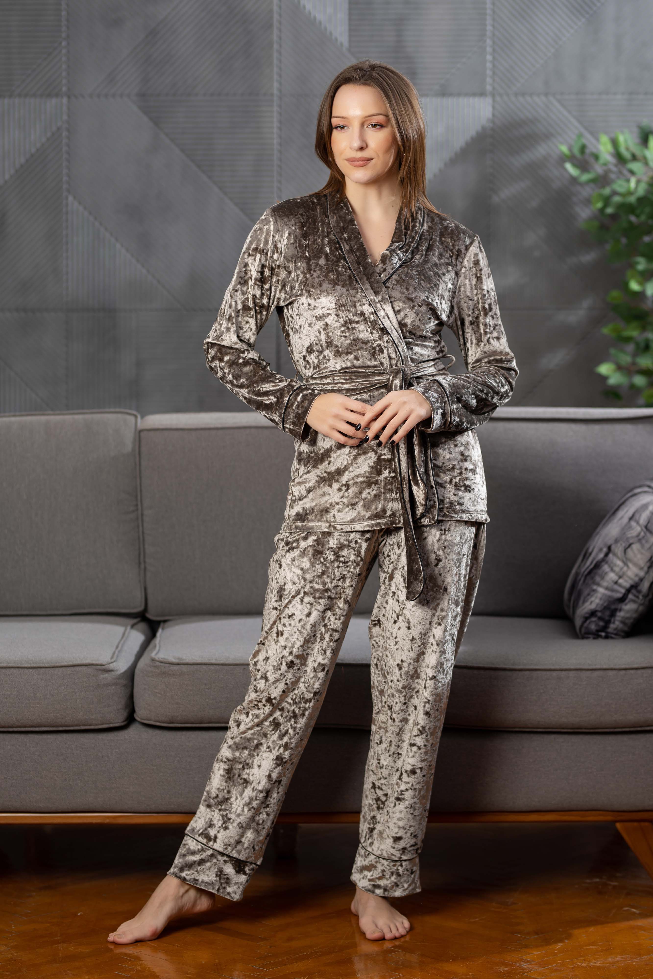 2 PCS VELVET PJ