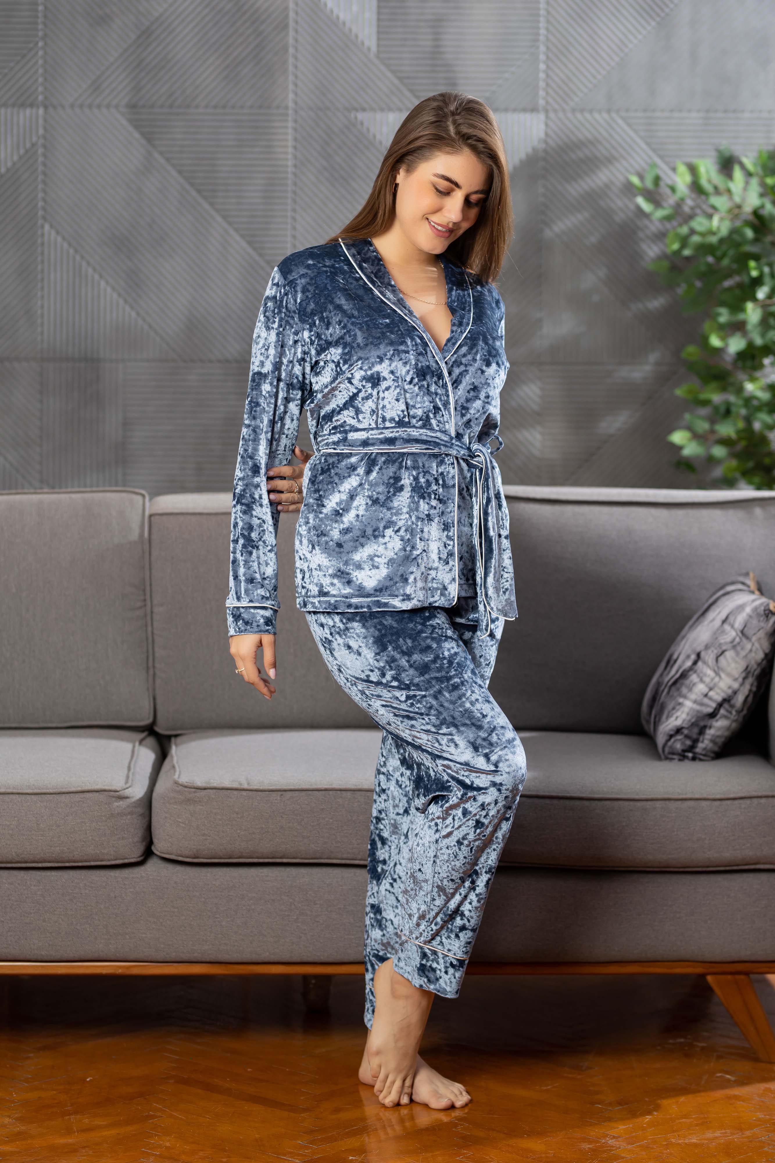 2 PCS VELVET PJ