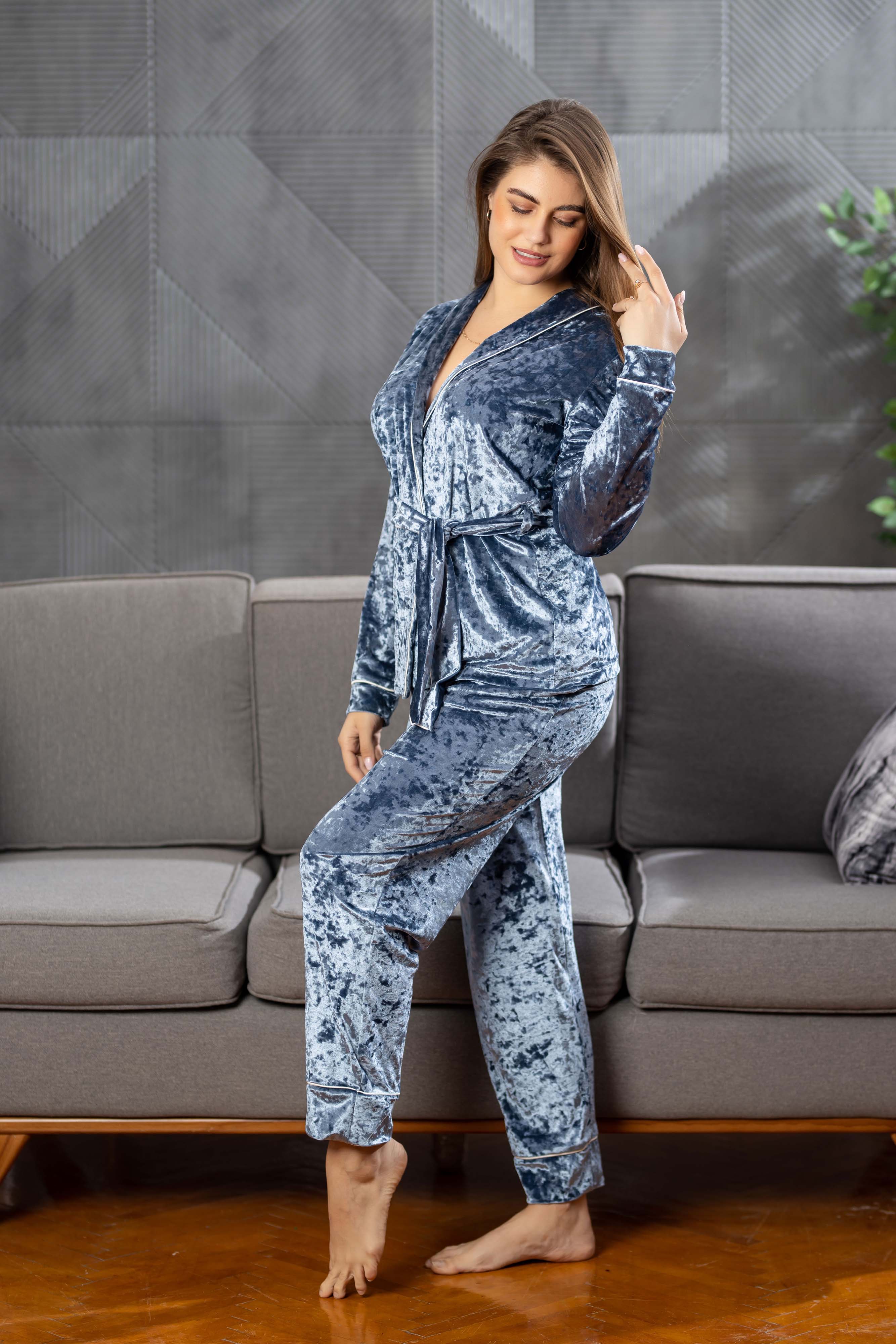 2 PCS VELVET PJ