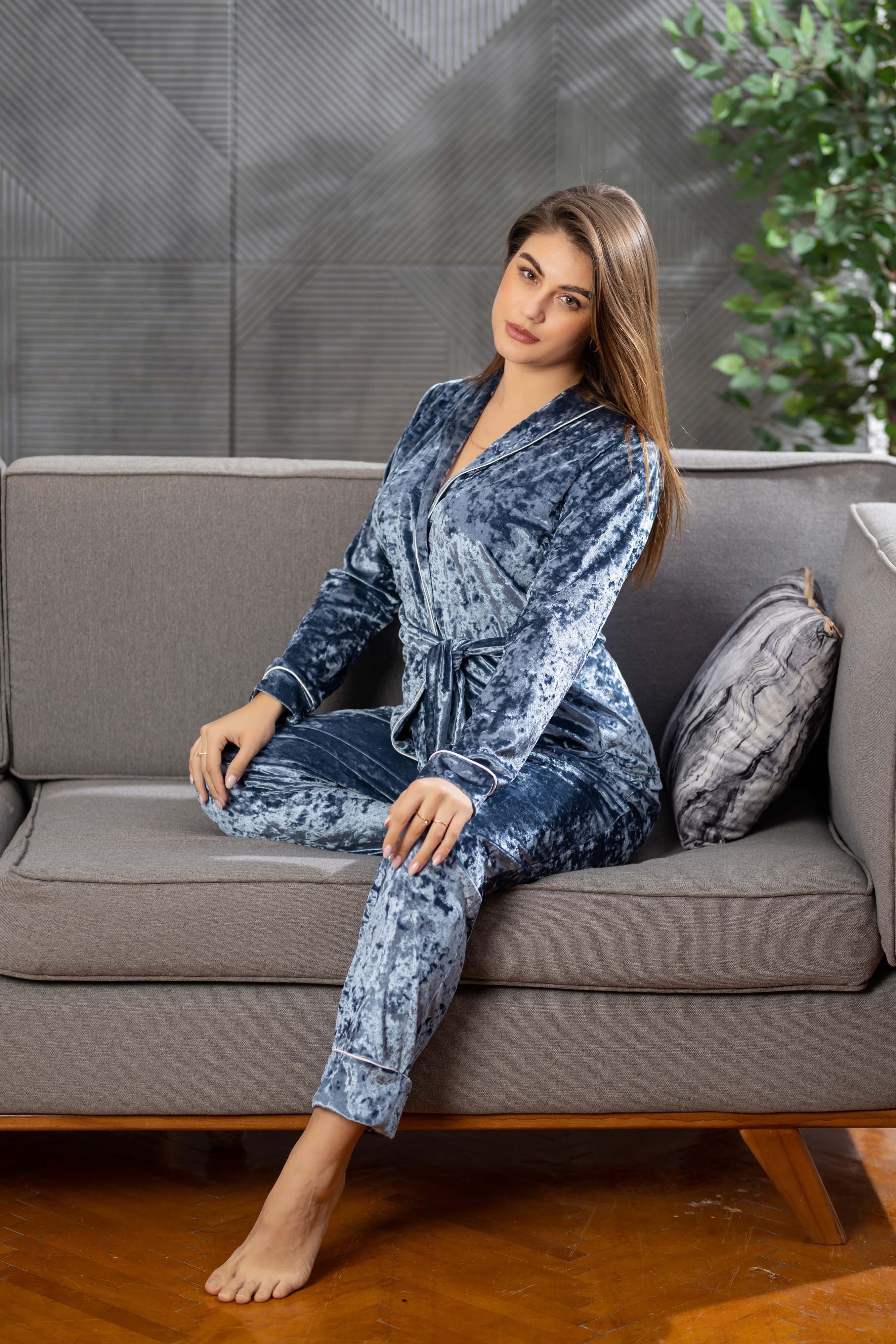 2 PCS VELVET PJ