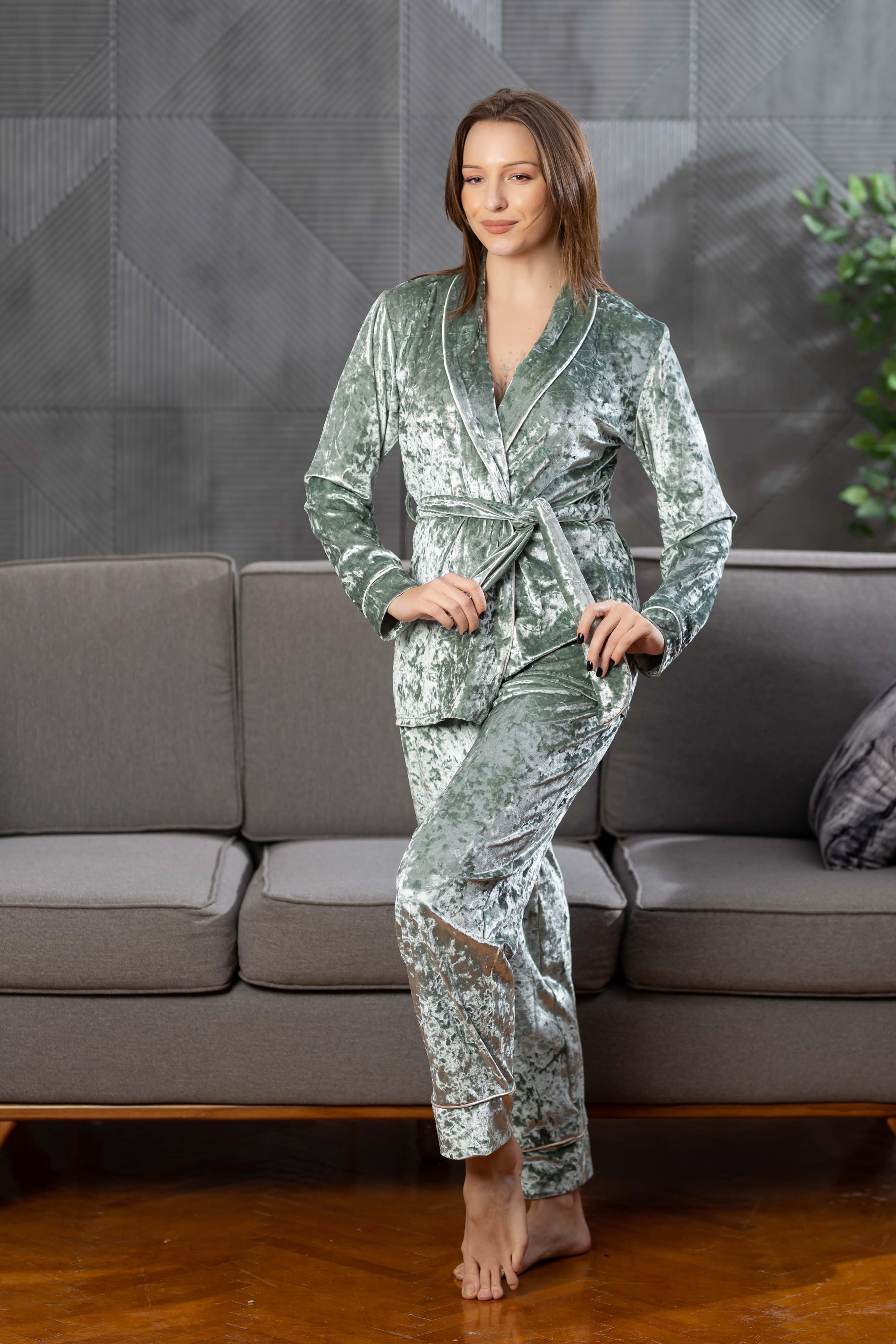 2 PCS VELVET PJ