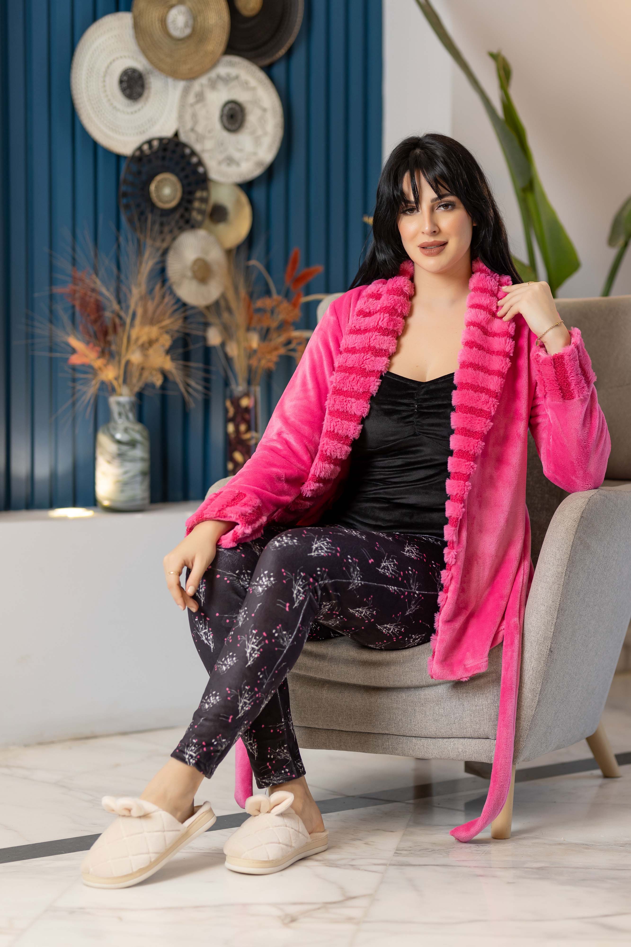 بيجامة بولار 3 قطع