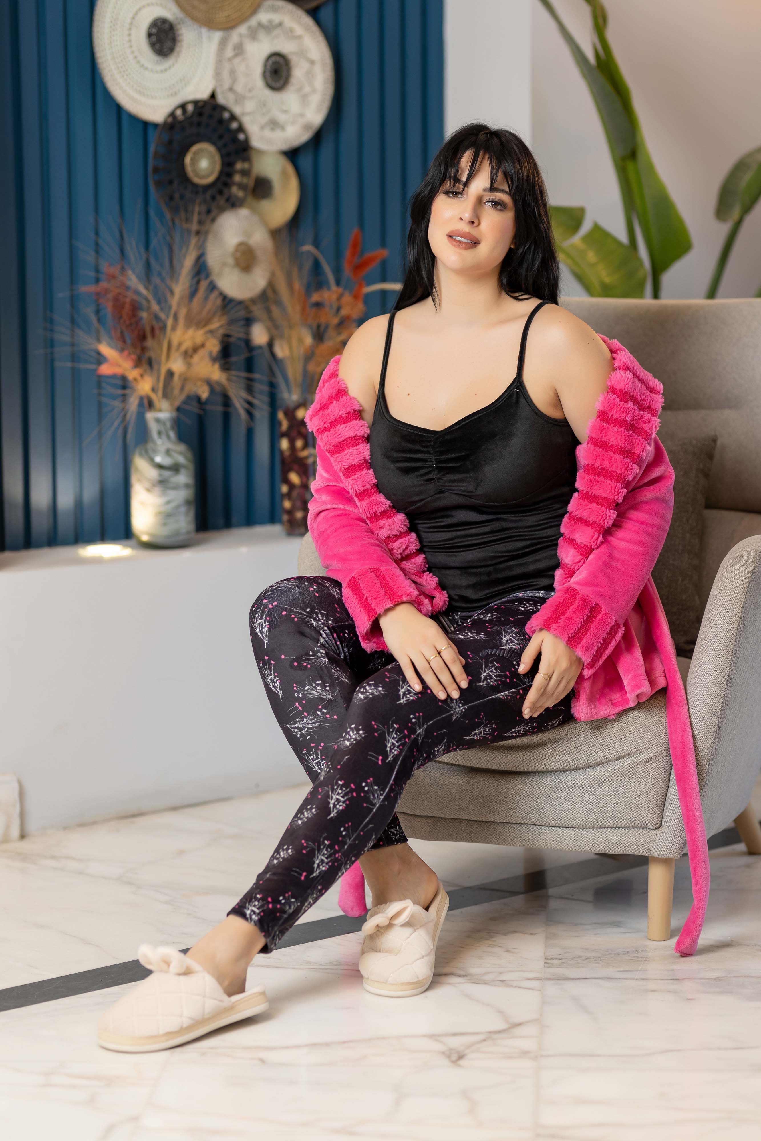 بيجامة بولار 3 قطع