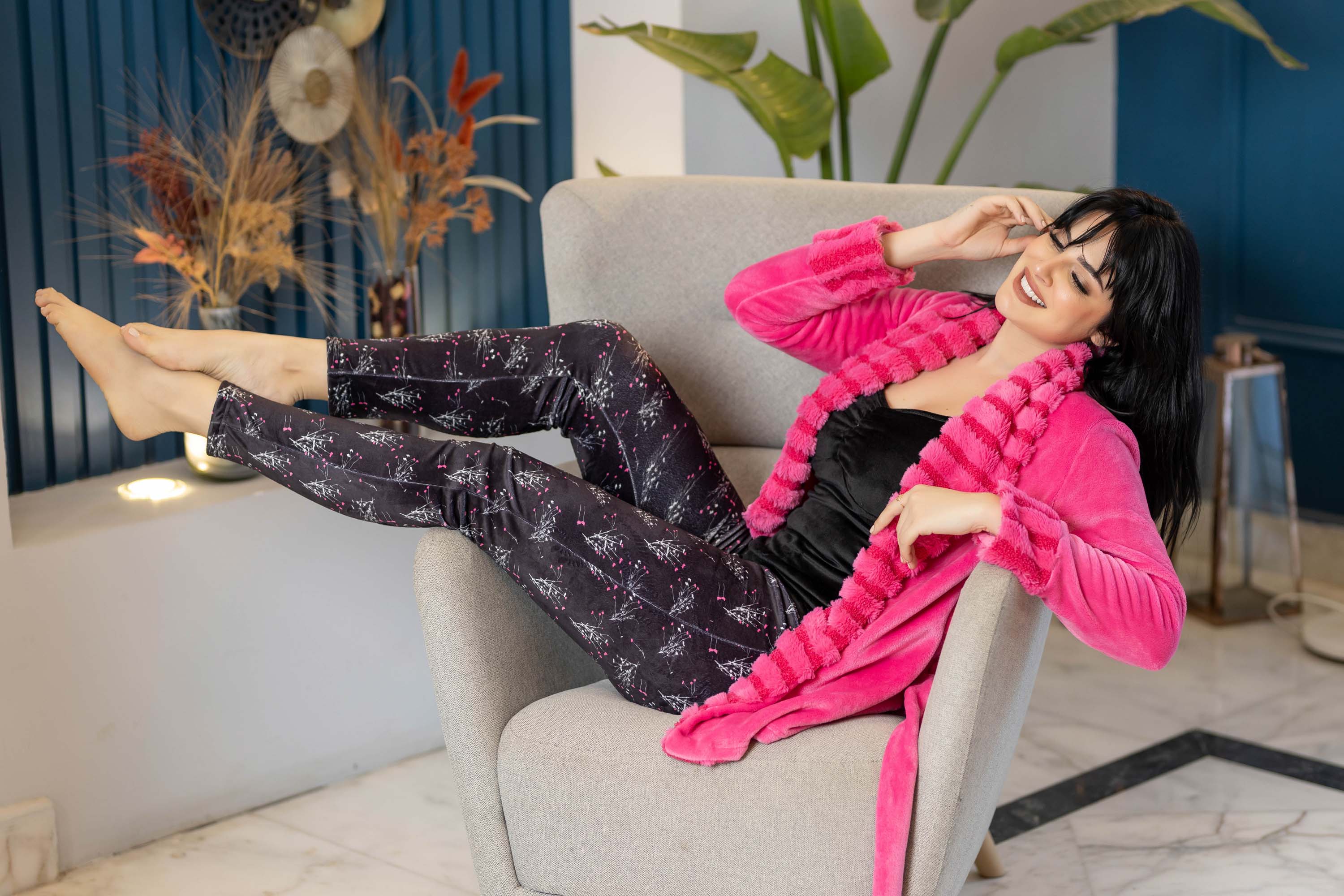 بيجامة بولار 3 قطع