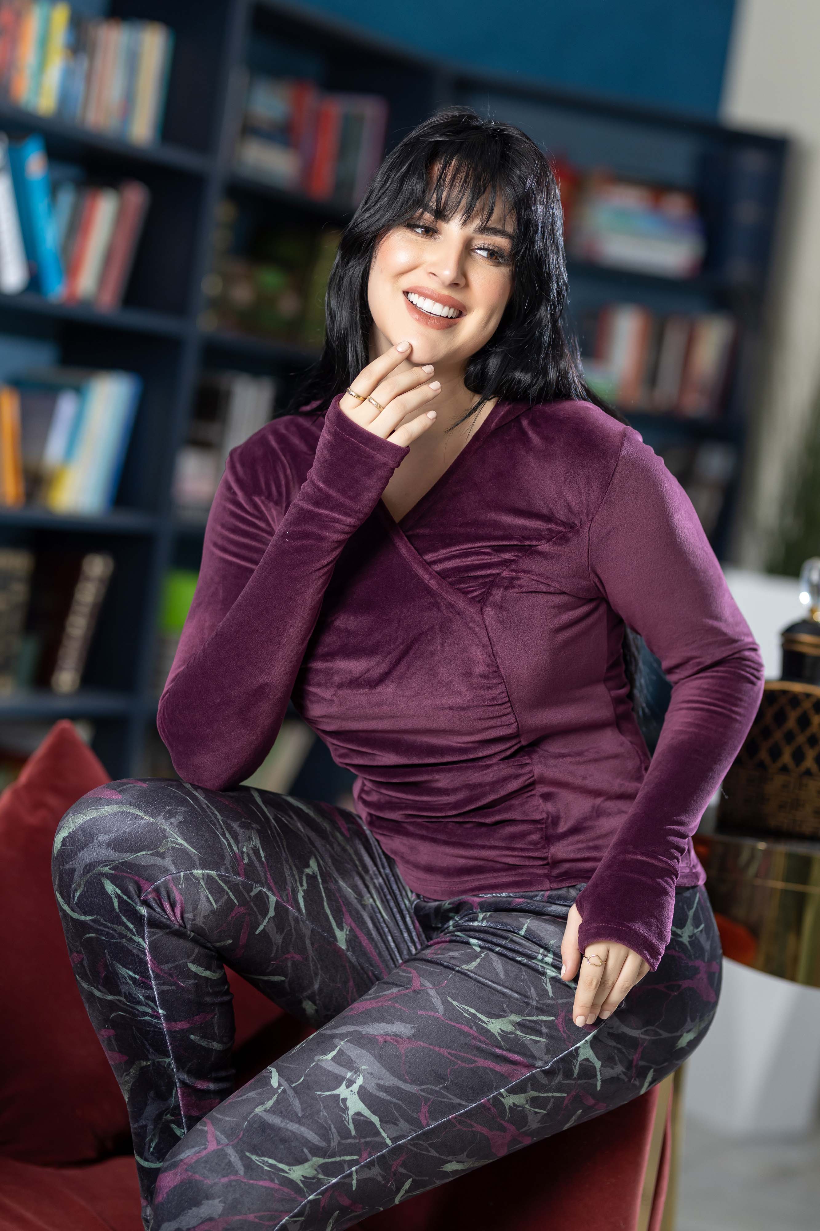 بيجامة مخملية قطعتين