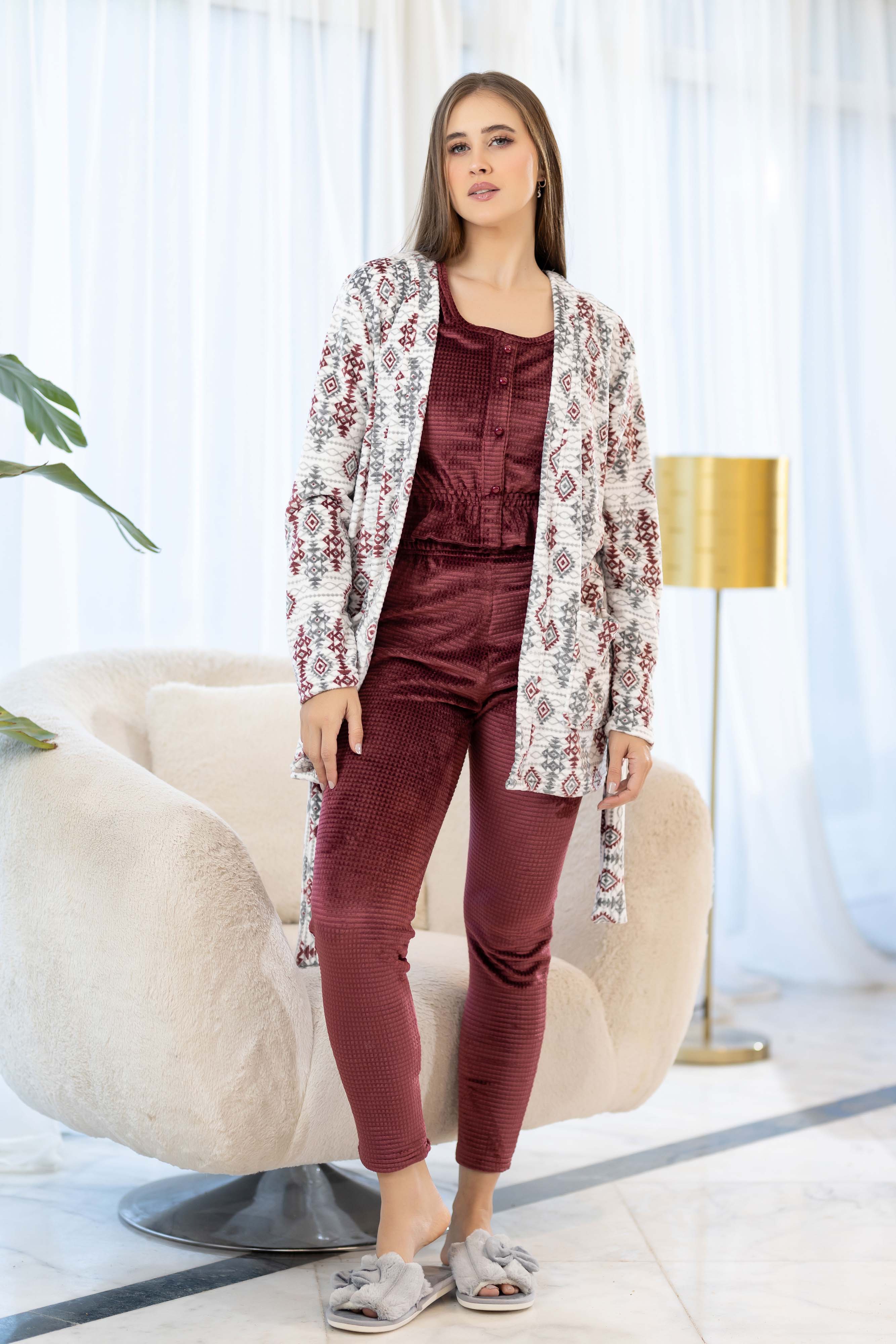 PAJAMA VELVET 3 PCS