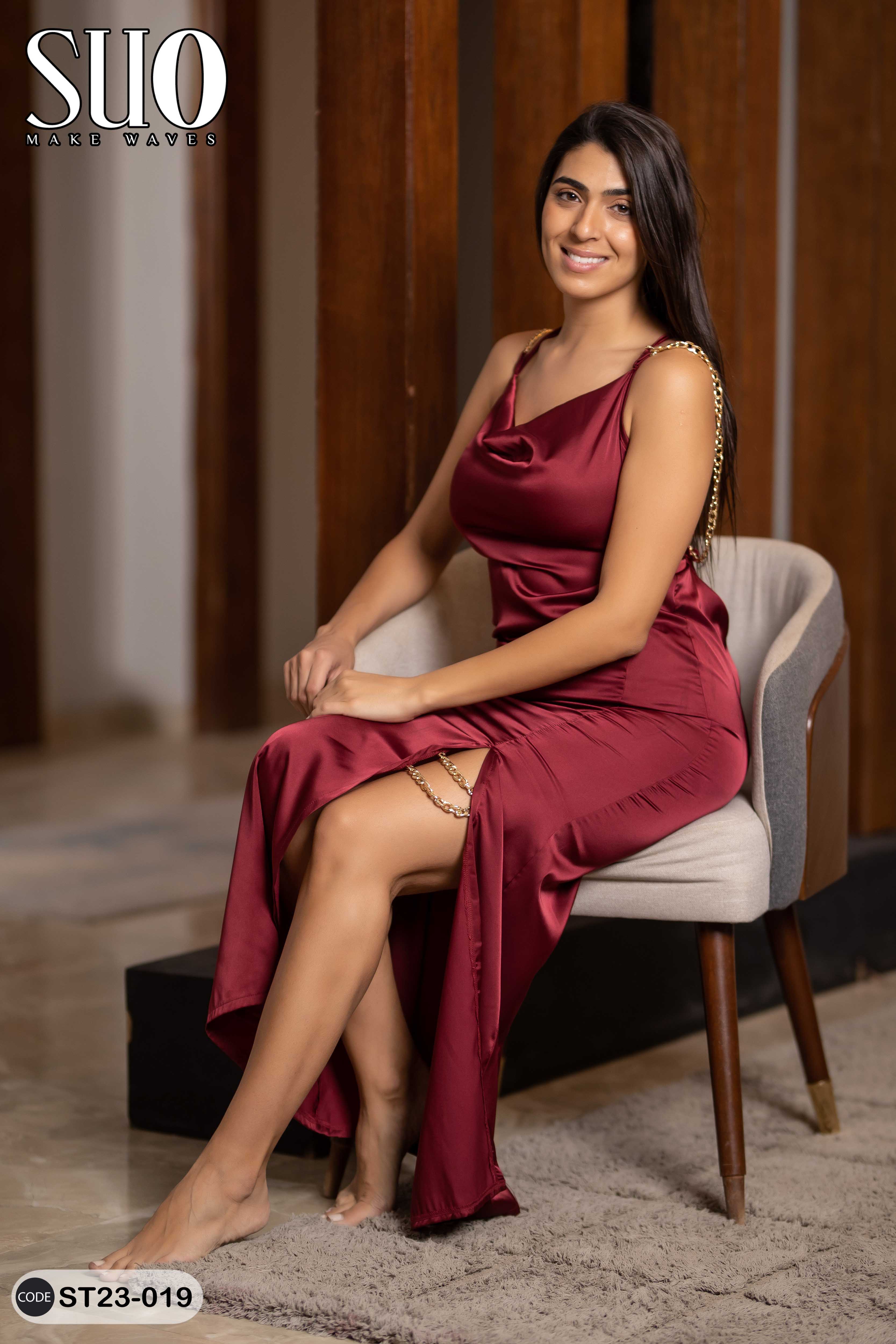 Luxe Slip Chain Dress