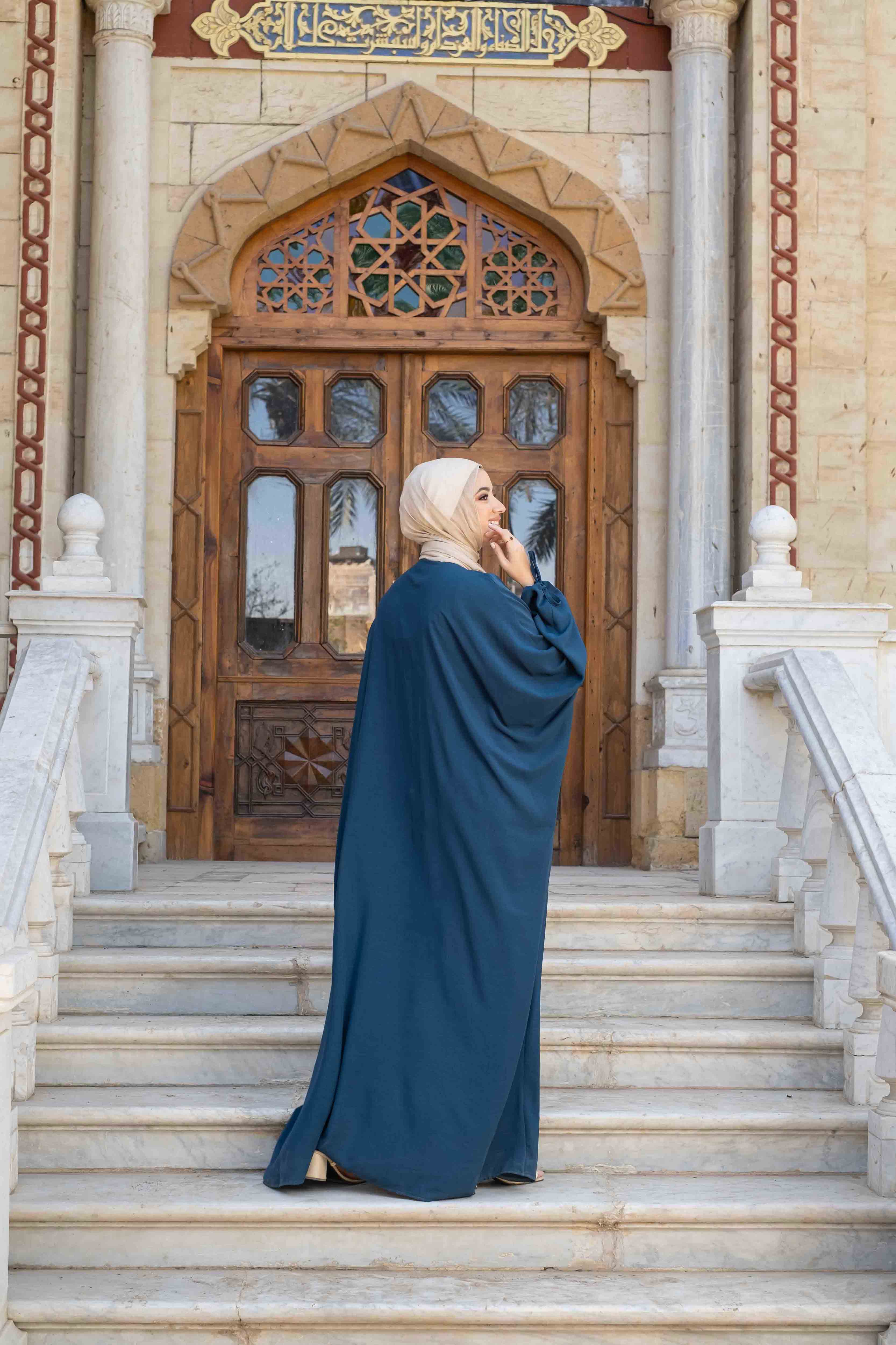 half front abaya