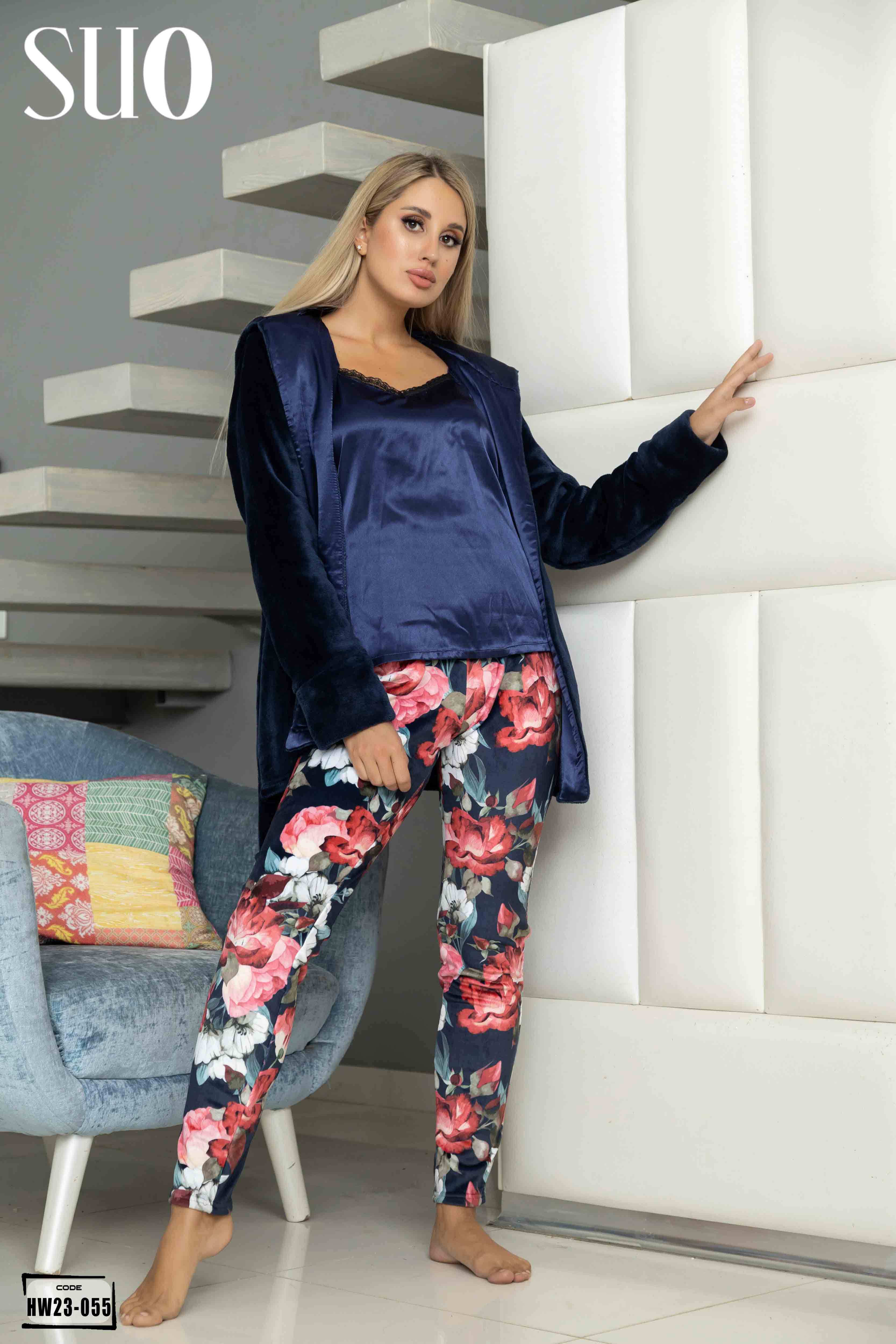 Soft Warm 3 Pieces Pijama Set