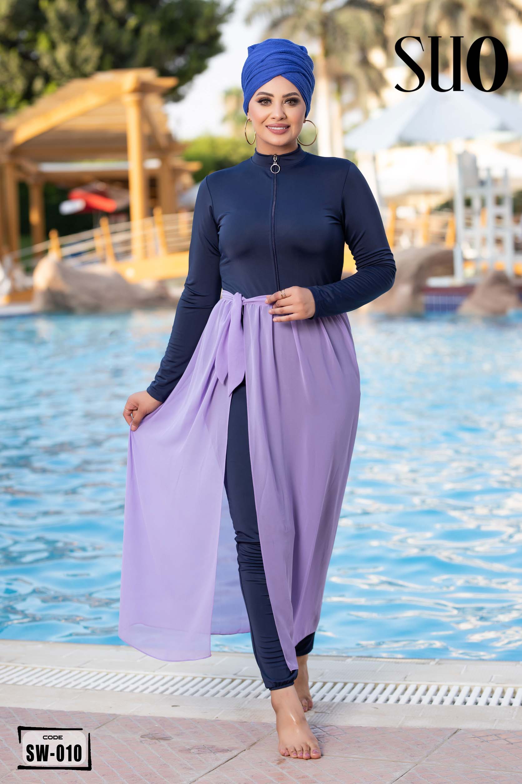 Women's Swimsuit Cover Up Sarong Beach Wrap Skirt Elastic Waistband Sw – SUO